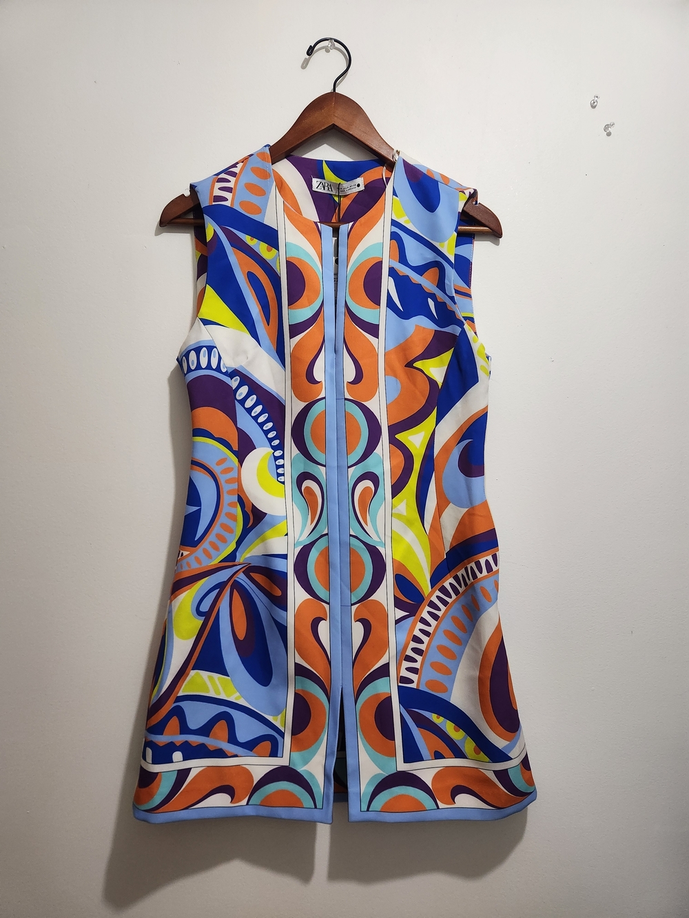 Zara Vibrant Retro Style Mini Dress